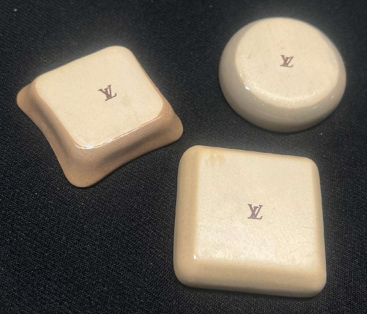 Louis Vuitton Incense de Voyage 25th Anniversary Ceramic Holder Set in Fitted Presentation Case, Unused