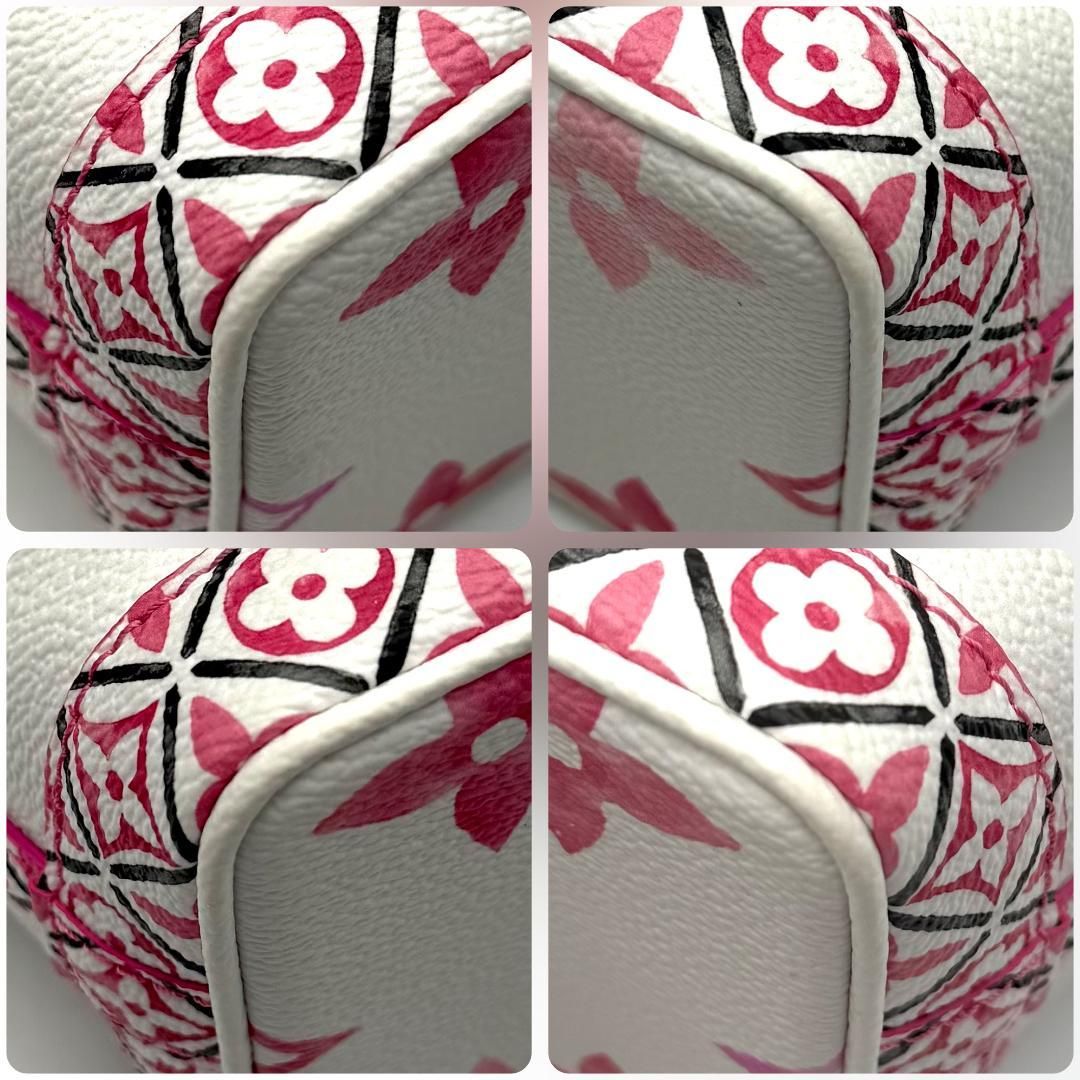 Louis Vuitton LV By The Pool Nano Noé M82386 Rose Monogram Flower Tile 2Way Bag