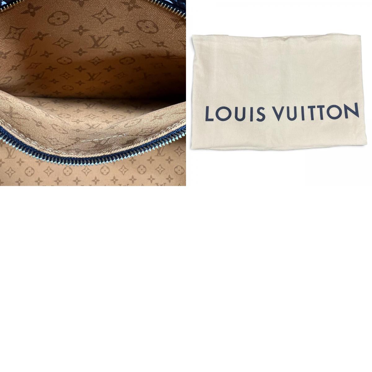 Louis Vuitton LV Crafty Neverfull MM M56584 Monogram Giant Cream Caramel White Tote with Pouch