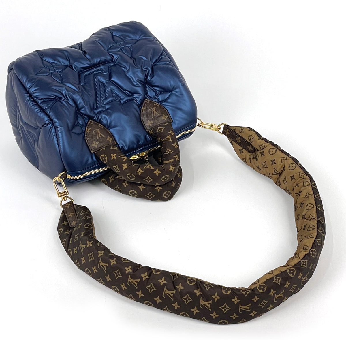 Louis Vuitton LV Pillow Speedy Bandoulière 25 M21061 Metallic Blue Recycled Nylon