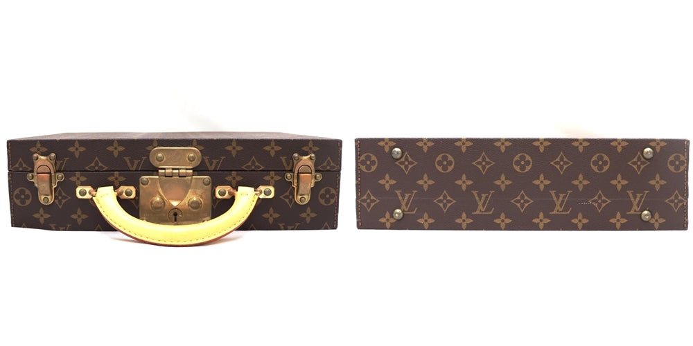 Louis Vuitton Boite Bijoux M47120 Monogram Jewelry Trunk with Deep Red Velvet Interior