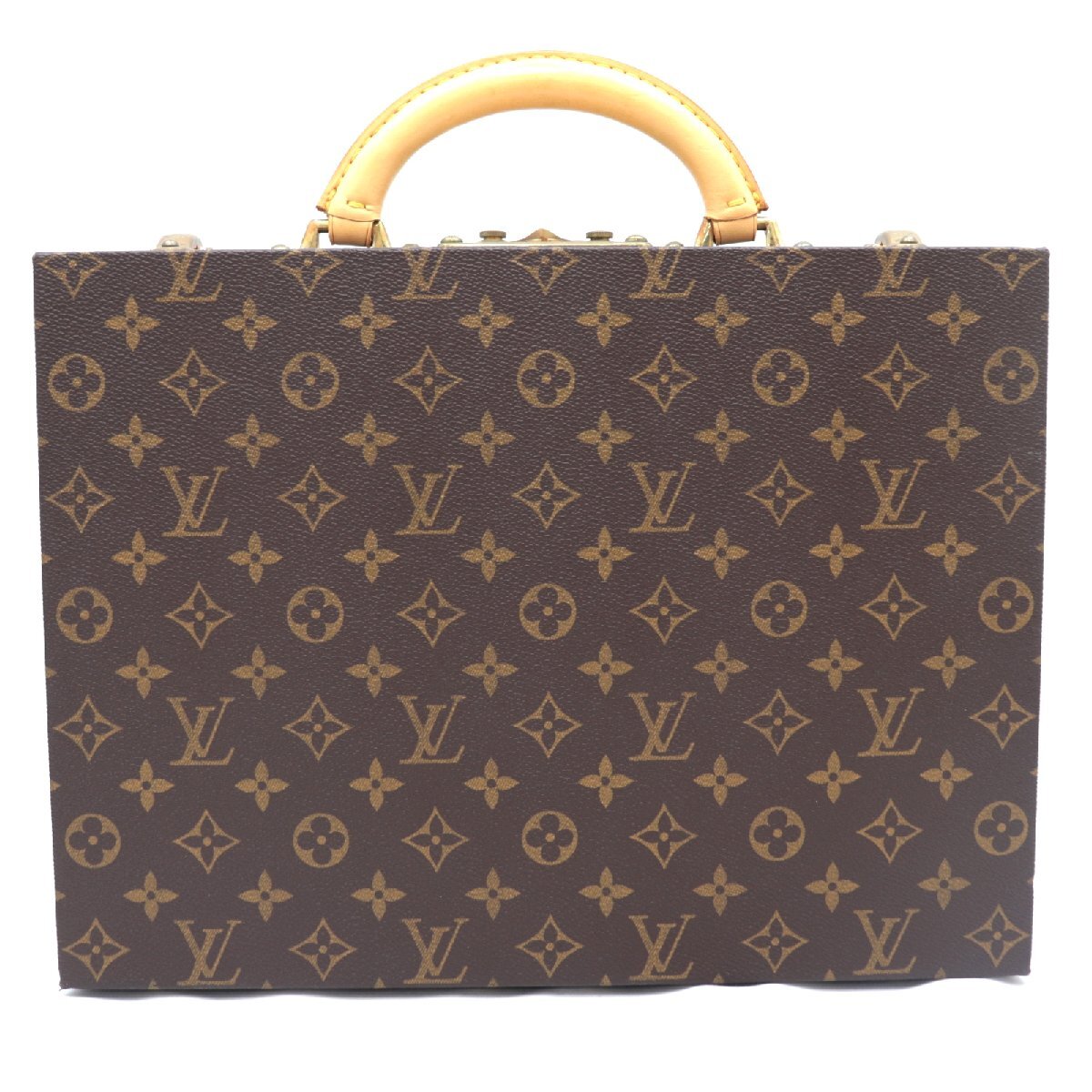 Louis Vuitton Boite Bijoux M47120 Monogram Jewelry Trunk with Deep Red Velvet Interior