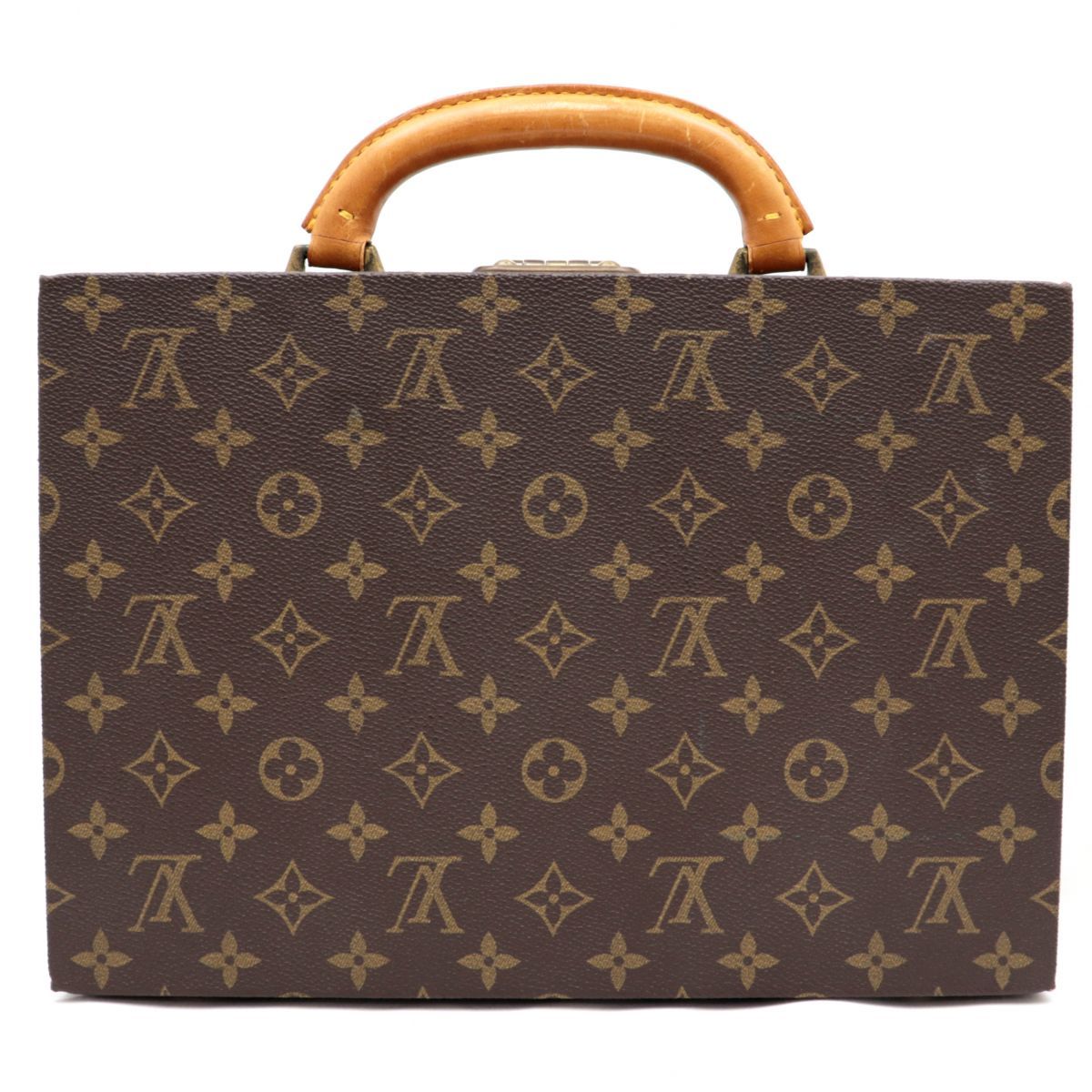 Louis Vuitton Boite Bijoux M47120 Monogram Jewelry Trunk, Brown Velvet Interior & Fitted Tray