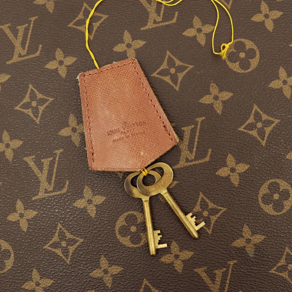 Louis Vuitton Boite Bijoux M47120 Monogram Jewelry Trunk, Brown Velvet Interior & Fitted Tray