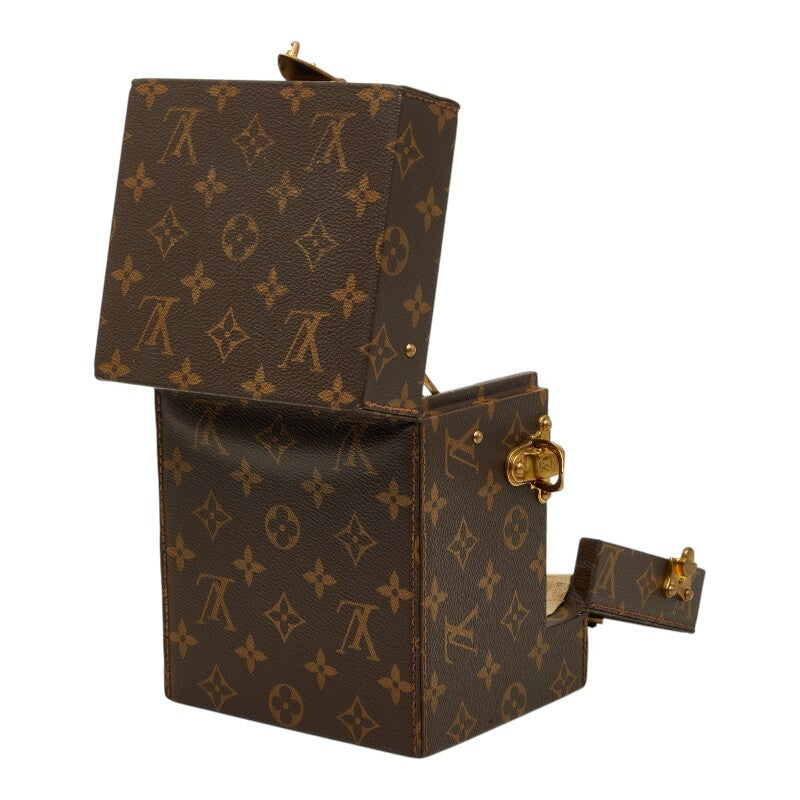 Louis Vuitton M48126 Monogram Watch Winder Trunk, Single-Position Coffret with Gold-Tone Hardware