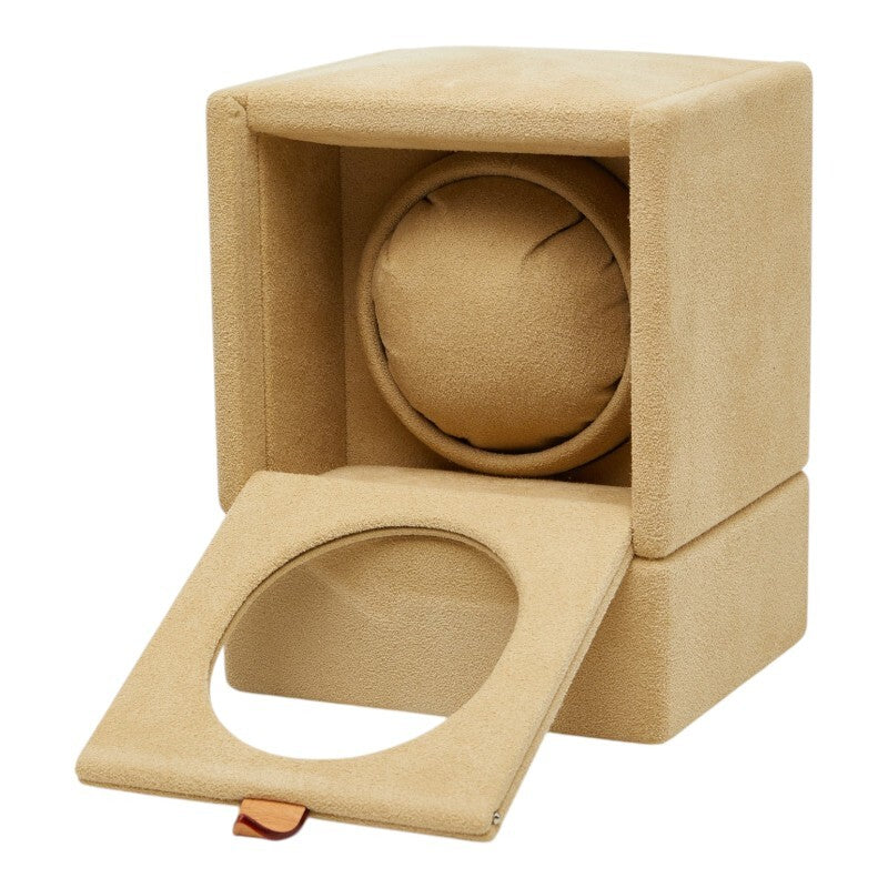 Louis Vuitton M48126 Monogram Watch Winder Trunk, Single-Position Coffret with Gold-Tone Hardware