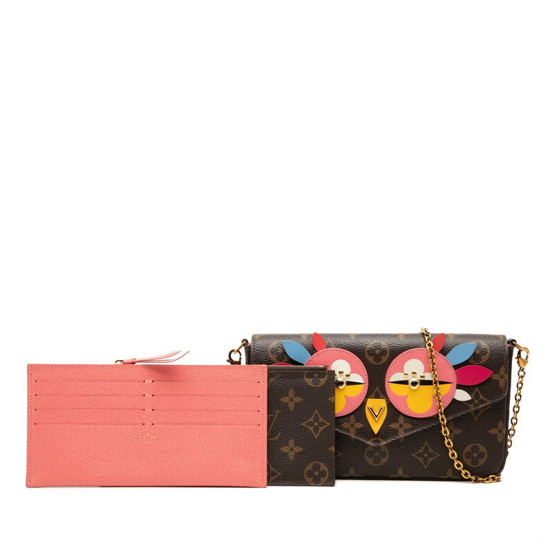 Louis Vuitton M62426 Pochette Félicie Lovely Birds Monogram Chain Shoulder Bag
