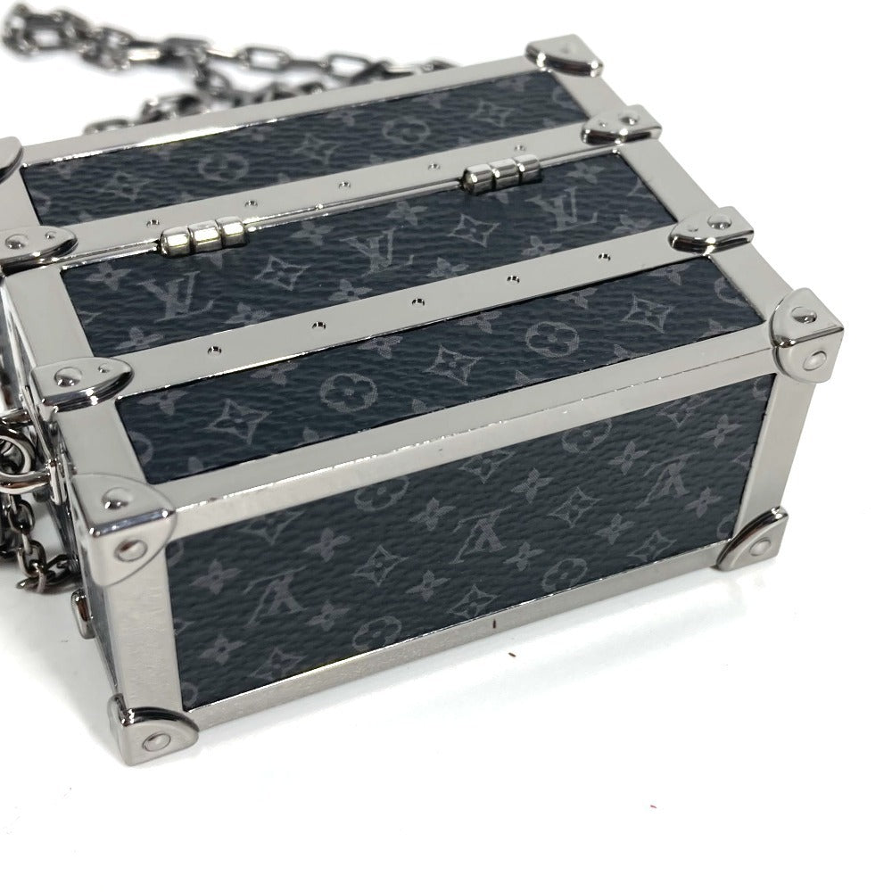 Louis Vuitton Earphone Trunk M77167 Monogram Eclipse AirPods Pro Case with Long Chain