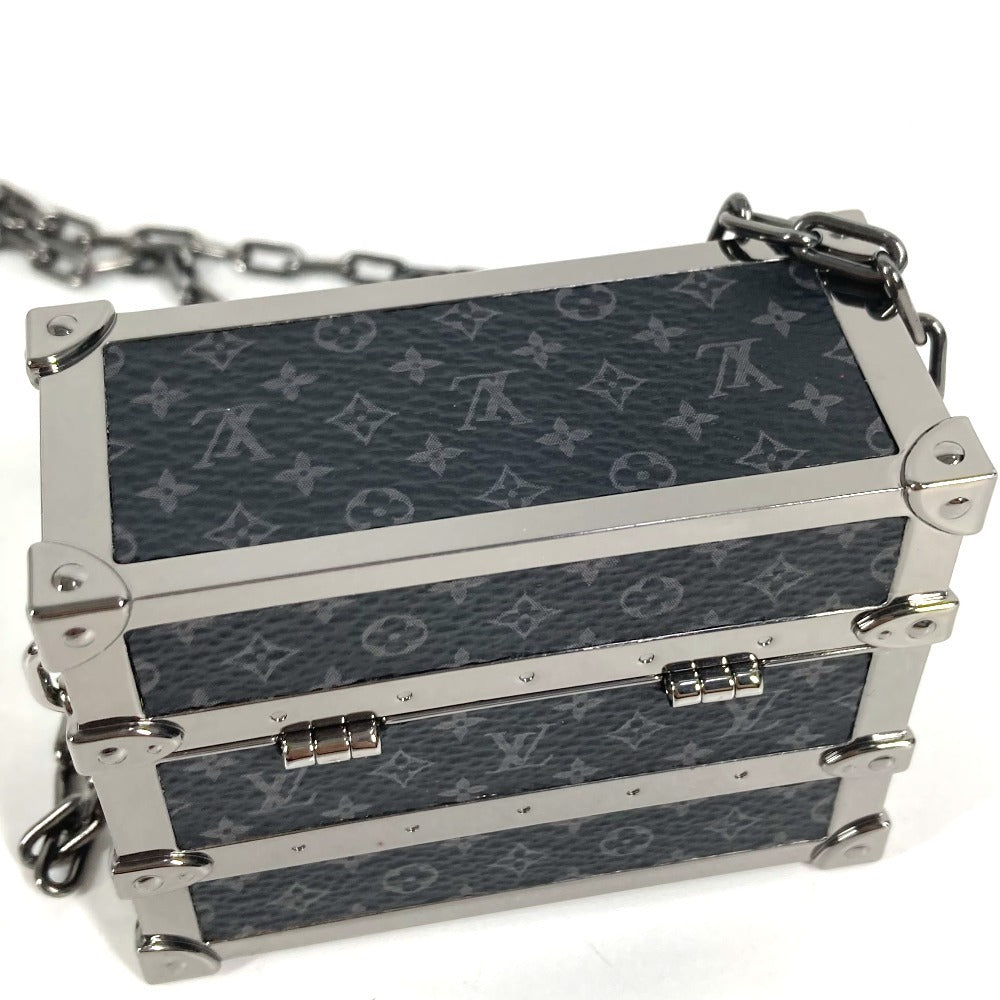 Louis Vuitton Earphone Trunk M77167 Monogram Eclipse AirPods Pro Case with Long Chain