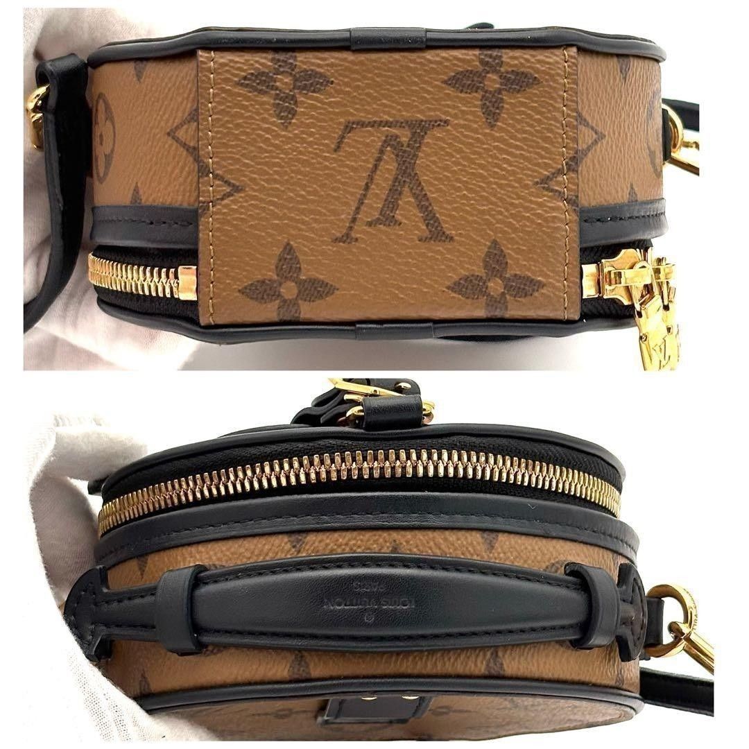 Louis Vuitton Mini Boîte Chapeau M68276 Monogram Reverse Round Shoulder Bag