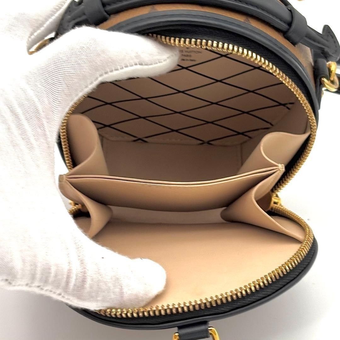 Louis Vuitton Mini Boîte Chapeau M68276 Monogram Reverse Round Shoulder Bag