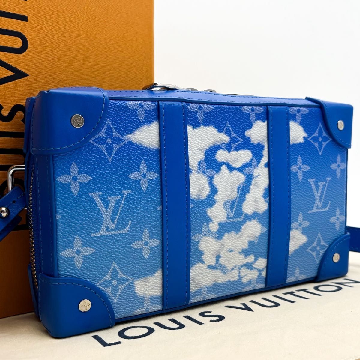 Louis Vuitton Monogram Clouds Soft Trunk Wallet M45432 Blue Virgil Abloh FW20