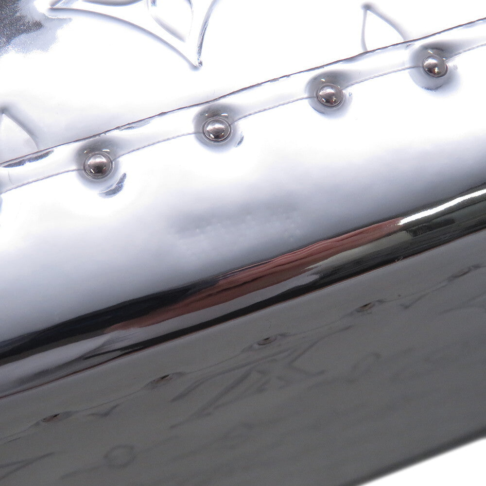 Louis Vuitton Monogram Mirror Courtois 40 M20454 · Silver Hardcase Attaché Case · Unused A-Rank · Full Accessories · 2000s