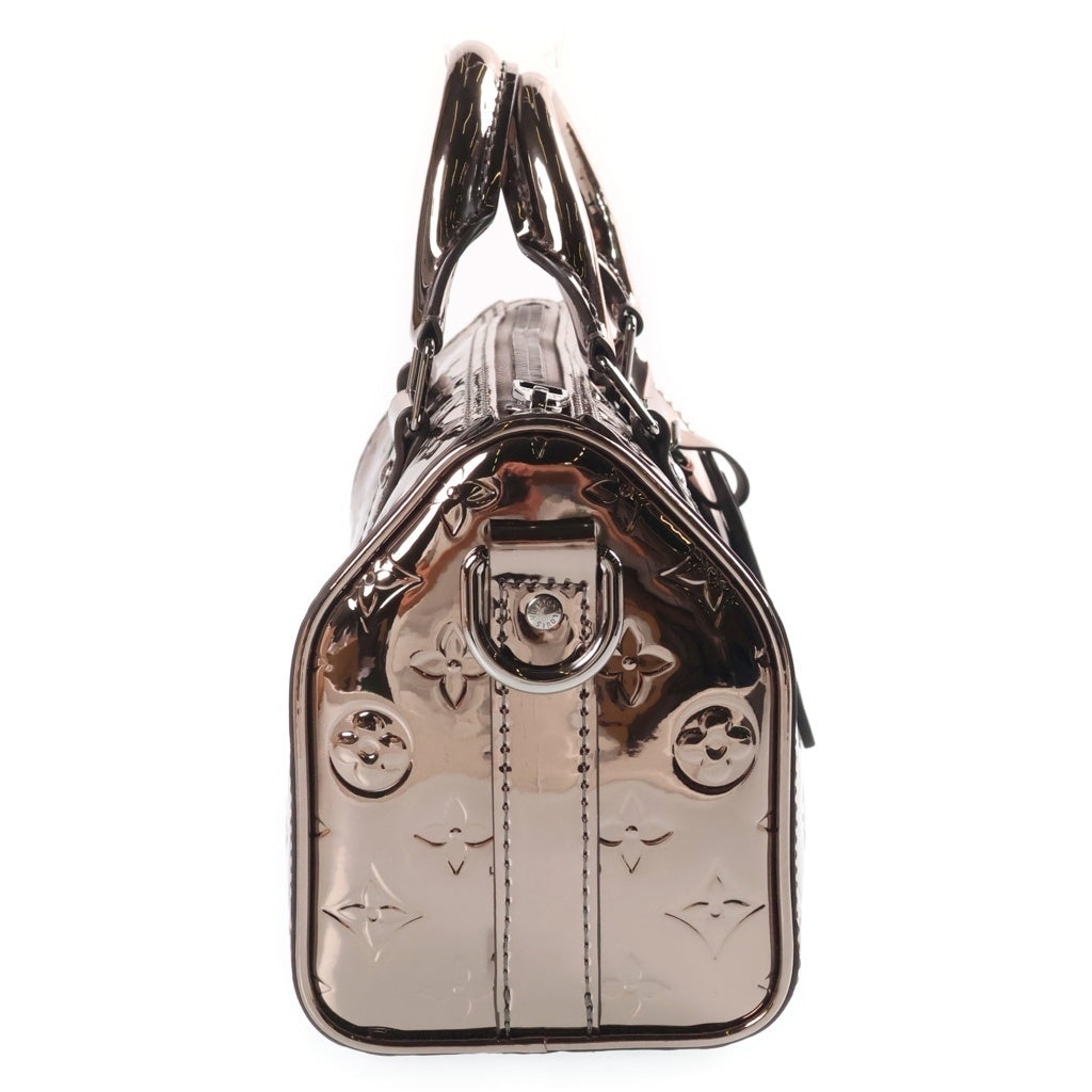 Louis Vuitton Monogram Mirror Keepall Bandoulière 25 M26903 Gunmetal Metallic Bag