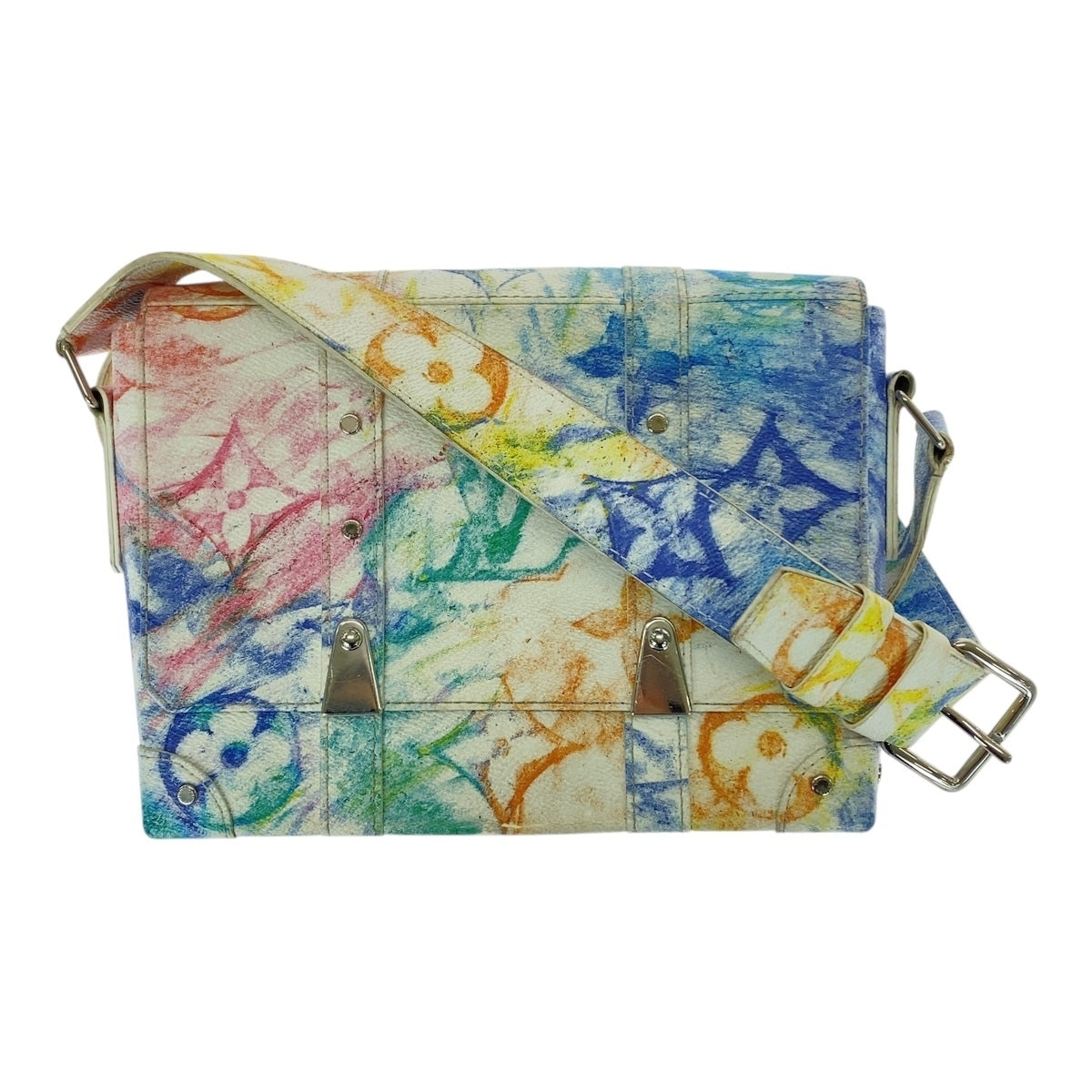 Louis Vuitton Monogram Pastel Trunk Messenger PM M45661 Multicolor Shoulder Bag