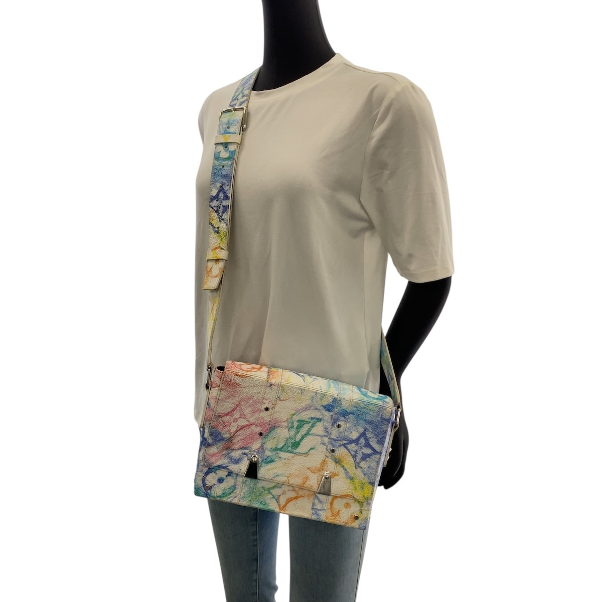 Louis Vuitton Monogram Pastel Trunk Messenger PM M45661 Multicolor Shoulder Bag