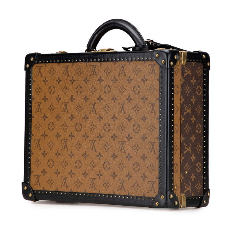 Louis Vuitton Courtois 40 Monogram Reverse Trunk Case M20085 · Classic Hardcase Attaché · Lock Closure · Keys & Dust Bag · Vintage LV Travel