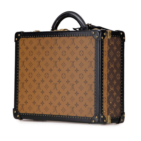 Louis Vuitton Courtois 40 Monogram Reverse Trunk Case M20085 · Classic Hardcase Attaché · Lock Closure · Keys & Dust Bag · Vintage LV Travel