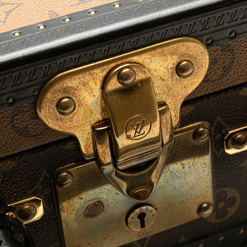Louis Vuitton Courtois 40 Monogram Reverse Trunk Case M20085 · Classic Hardcase Attaché · Lock Closure · Keys & Dust Bag · Vintage LV Travel