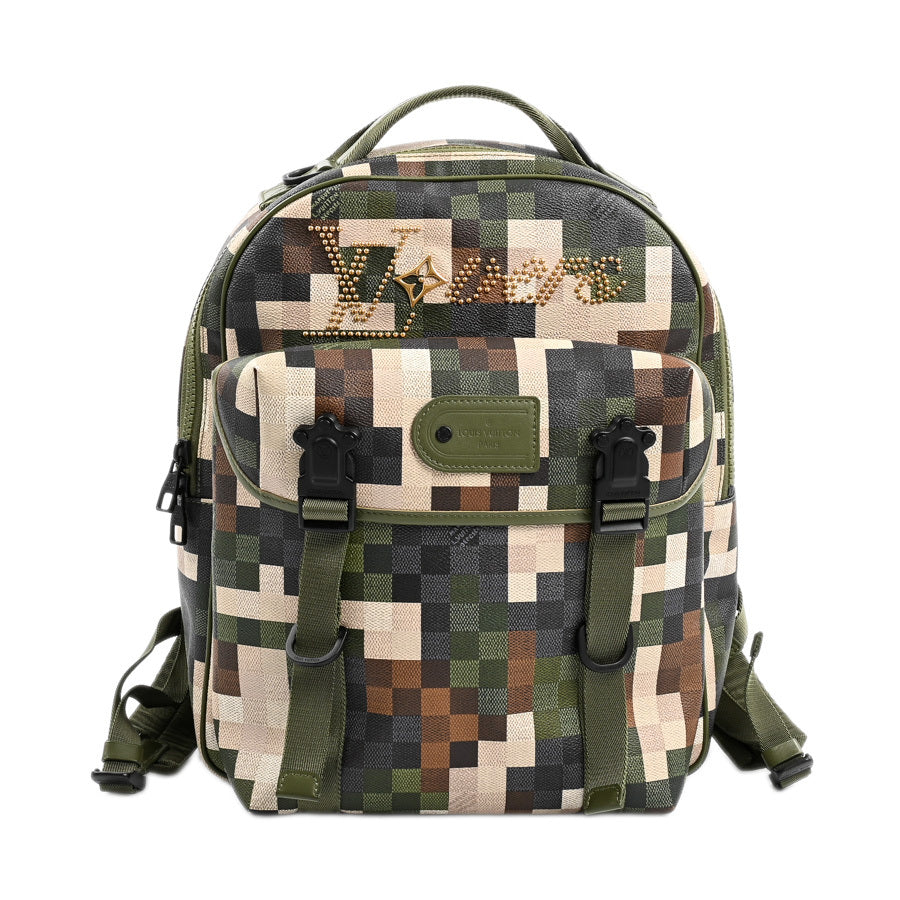 Louis Vuitton Motion Backpack M24445 Damoflage Green Pixel Camouflage LVovers 2024