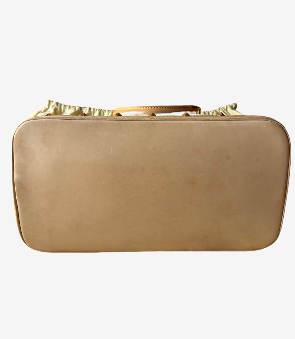 Louis Vuitton Murakami Alma Multicolor White Monogram Handbag Gold Hardware Rare Icon Bag with Box Dustbag