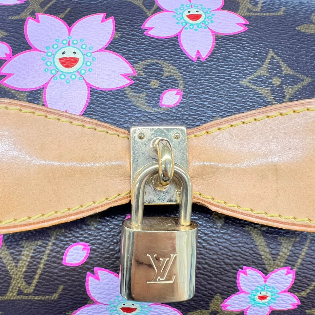 Vintage Louis Vuitton Murakami Cherry Blossom Papillon Bag 2003 Rare Monogram Pink Sakura M92009