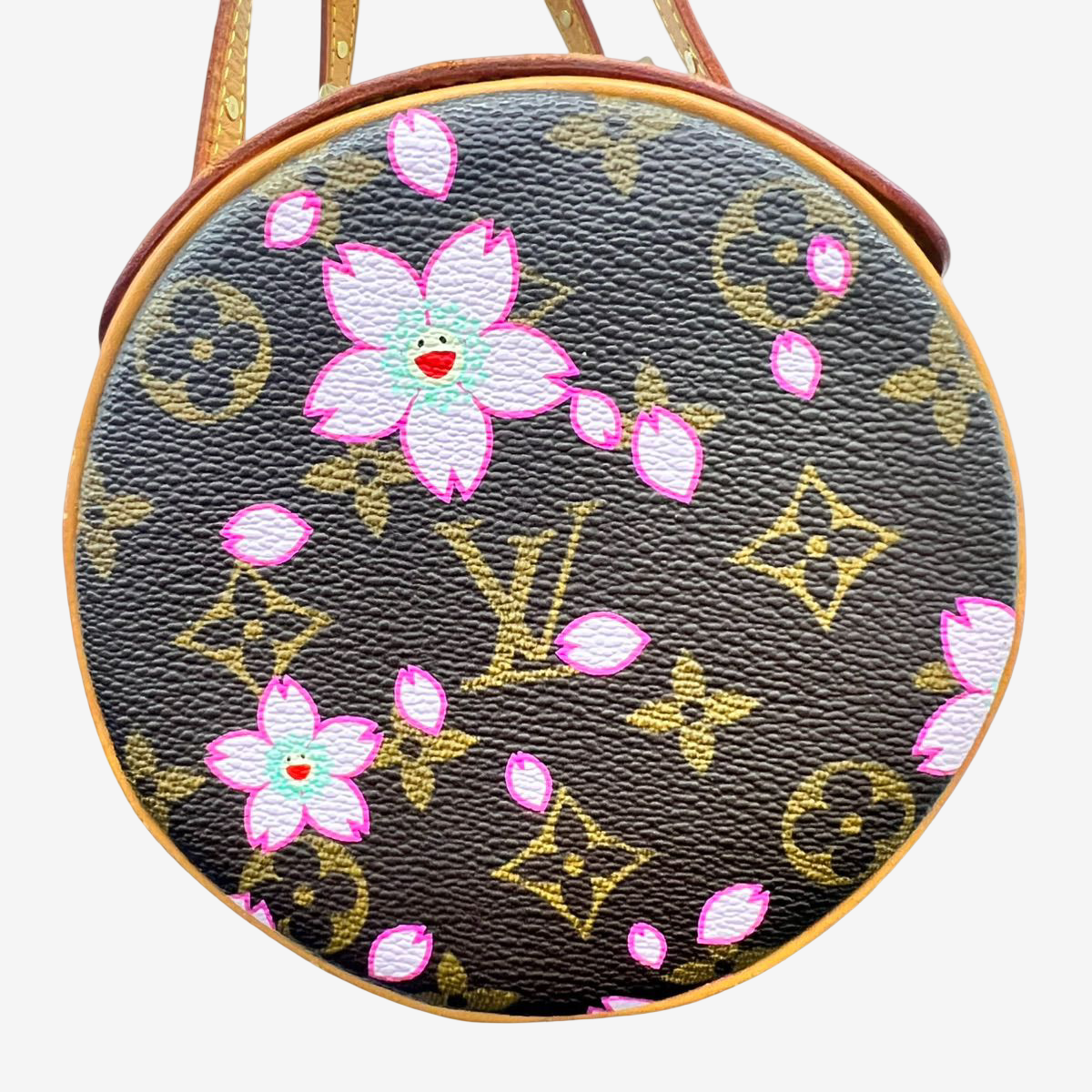 Vintage Louis Vuitton Murakami Cherry Blossom Papillon Bag 2003 Rare Monogram Pink Sakura M92009