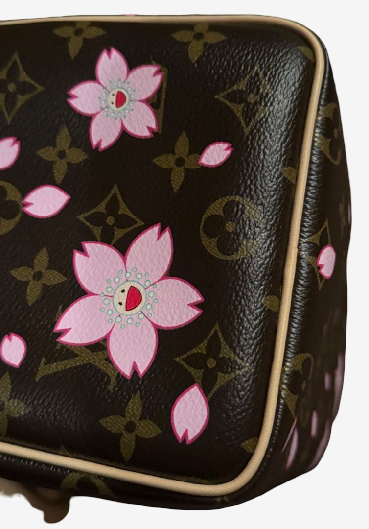 Louis Vuitton x Takashi Murakami Cherry Blossom Sakura Speedy 25 Bandouliere M14174 Handbag