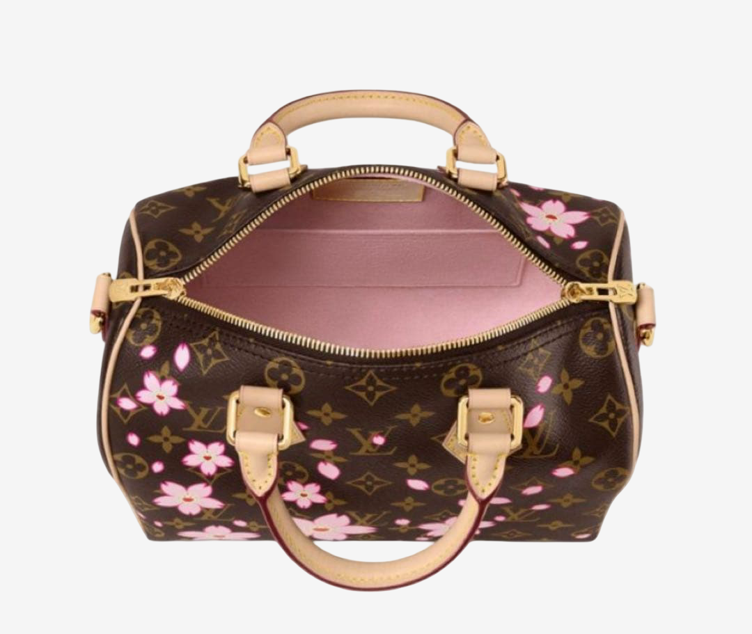 Louis Vuitton x Takashi Murakami Cherry Blossom Sakura Speedy 25 Bandouliere M14174 Handbag