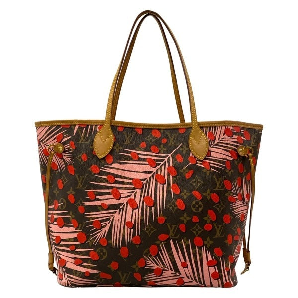 Louis Vuitton Neverfull MM Jungle Dot Monogram 2016 Cruise M41979 Poppy Tote Bag