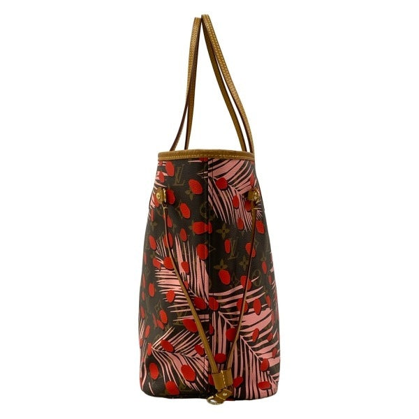 Louis Vuitton Neverfull MM Jungle Dot Monogram 2016 Cruise M41979 Poppy Tote Bag