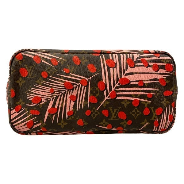 Louis Vuitton Neverfull MM Jungle Dot Monogram 2016 Cruise M41979 Poppy Tote Bag