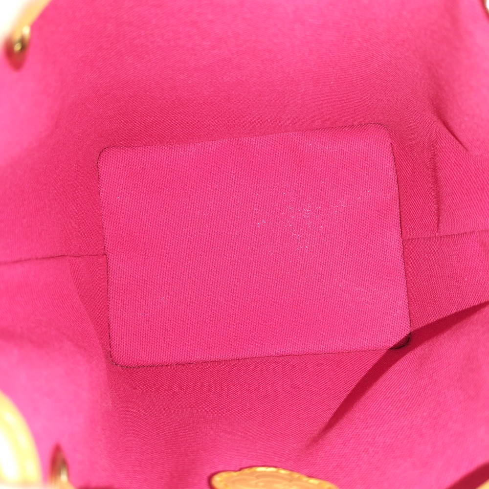 Louis Vuitton Noé-Where Vivienne M15329 Monogram Frozen Orchid Shearling Mini Shoulder Bag