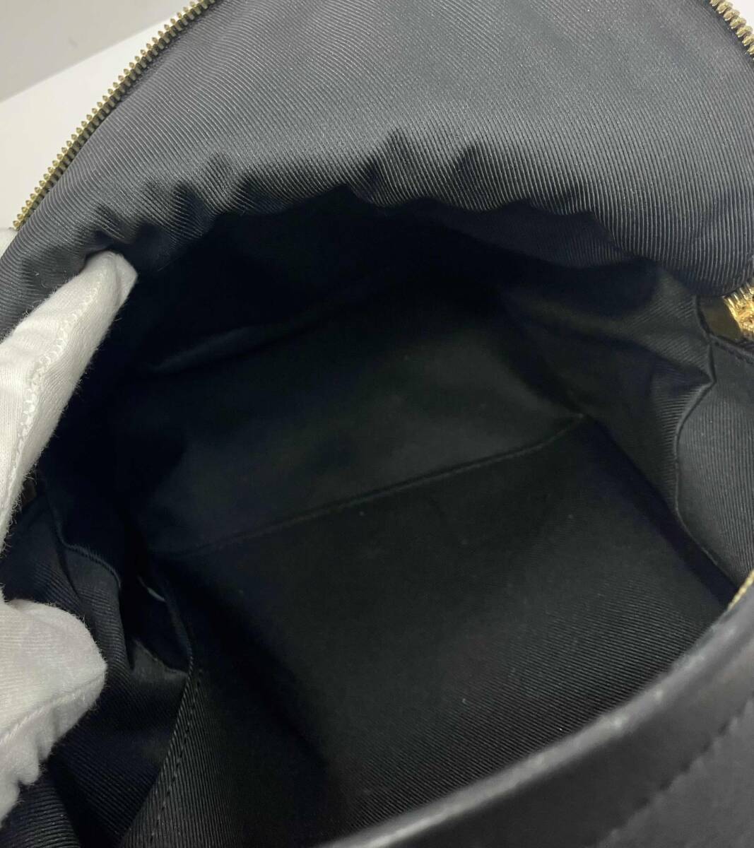 Louis Vuitton Palm Springs Backpack PM M54772 Monogram Flower Malletage Black Leather Backpack