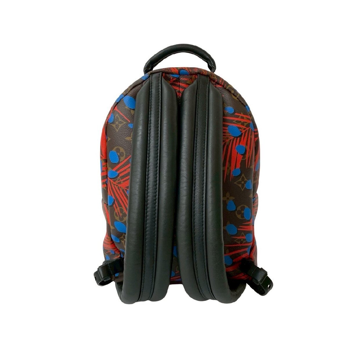 Louis Vuitton Palm Springs PM Jungle Dots Monogram Backpack 2016 Limited Edition Brown Red Blue