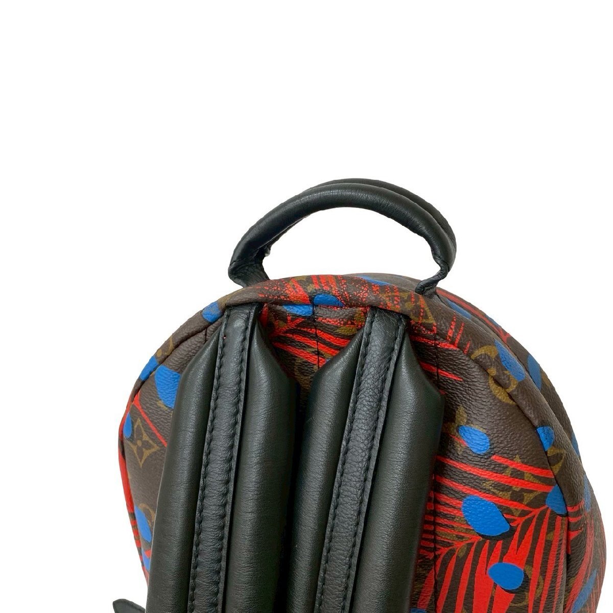 Louis Vuitton Palm Springs PM Jungle Dots Monogram Backpack 2016 Limited Edition Brown Red Blue