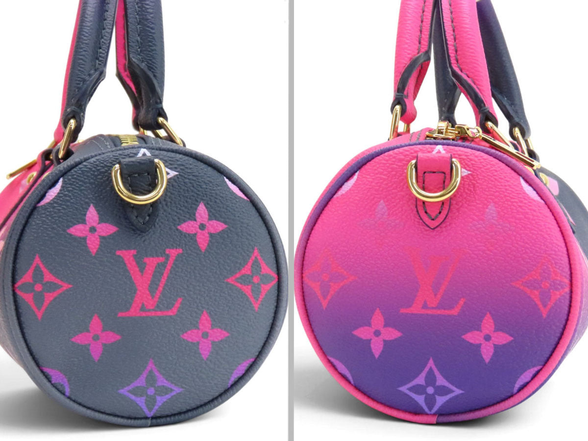 Louis Vuitton Papillon BB M59860, Spring in the City Midnight Fuchsia Monogram Giant Two-Way Bag