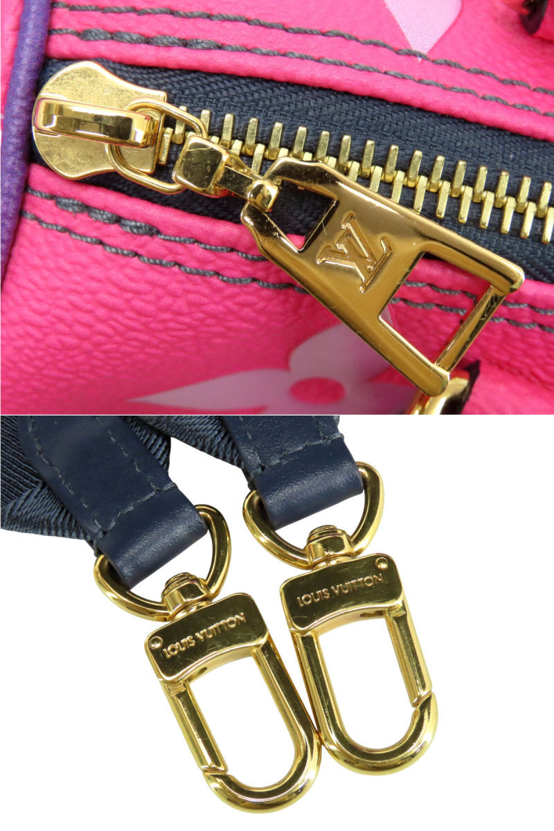 Louis Vuitton Papillon BB M59860, Spring in the City Midnight Fuchsia Monogram Giant Two-Way Bag