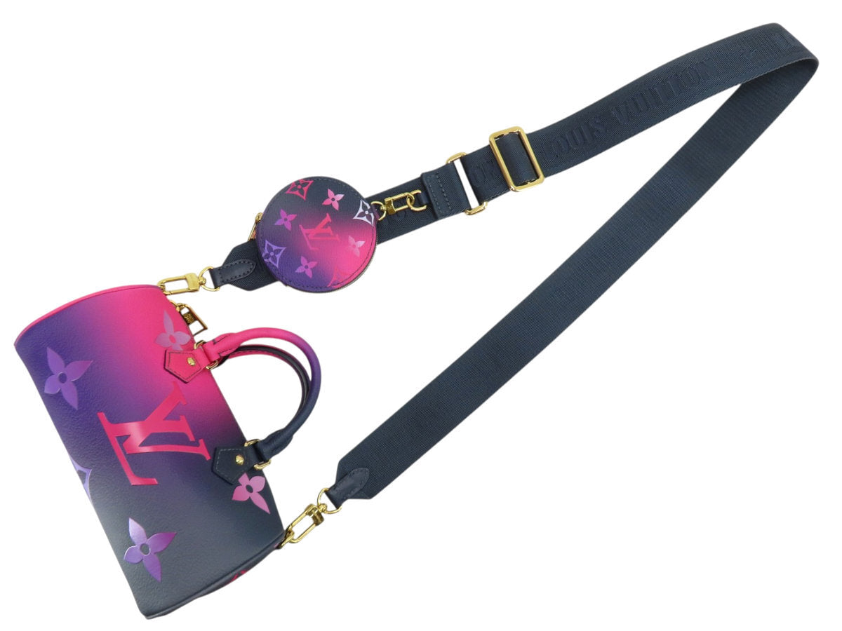 Louis Vuitton Papillon BB M59860, Spring in the City Midnight Fuchsia Monogram Giant Two-Way Bag