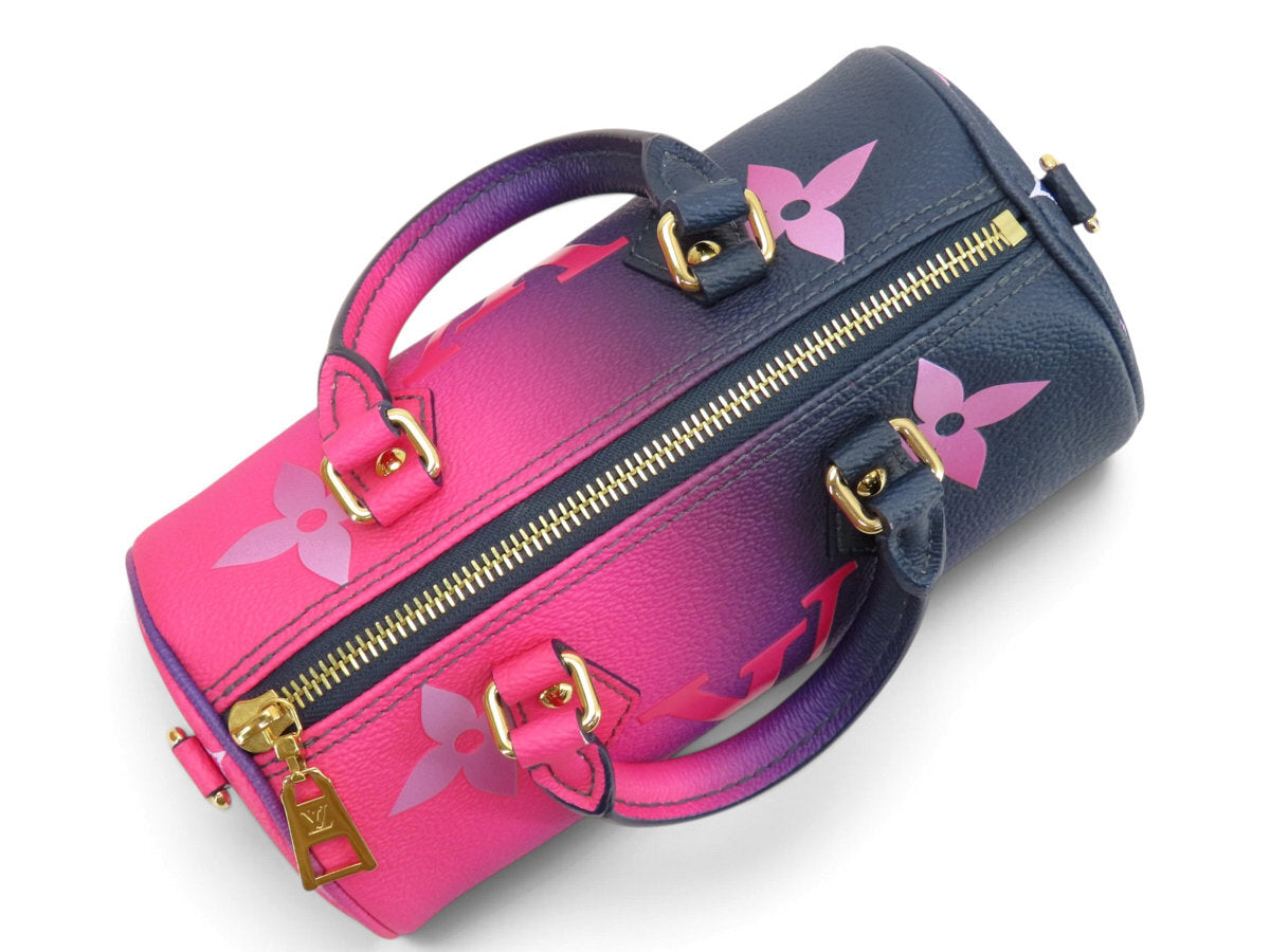 Louis Vuitton Papillon BB M59860, Spring in the City Midnight Fuchsia Monogram Giant Two-Way Bag