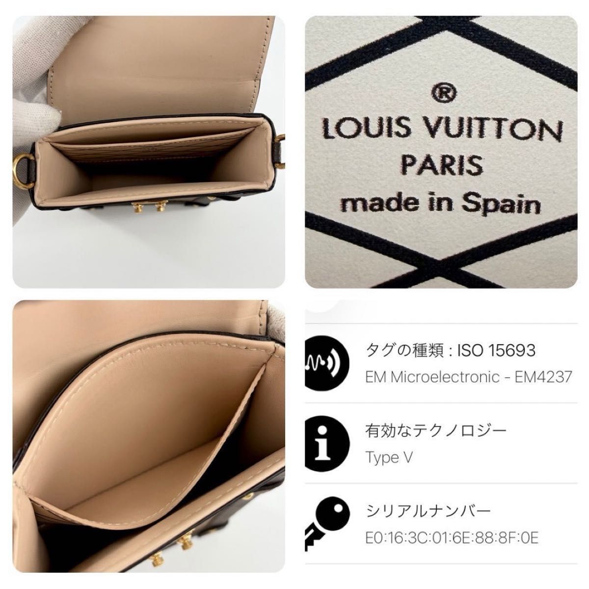 Louis Vuitton Pochette Trunk Vertical M67873 Monogram Reverse Chain Shoulder Bag