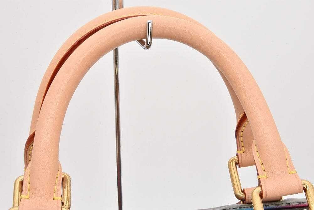 Louis Vuitton Speedy 40 Bandouliere M14137 Multicolor Monogram Vinyl-Coated Canvas Travel Bag