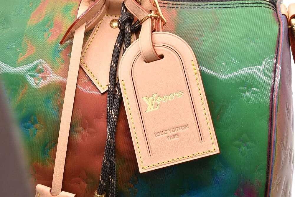 Louis Vuitton Speedy 40 Bandouliere M14137 Multicolor Monogram Vinyl-Coated Canvas Travel Bag