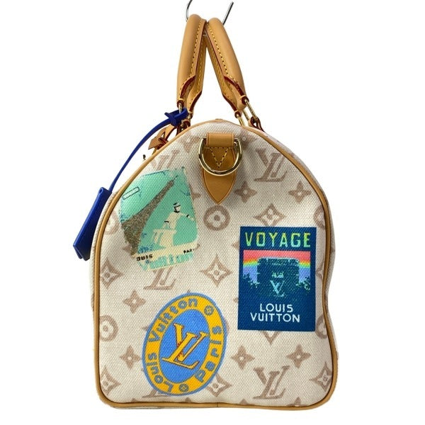 Louis Vuitton Speedy Soft 30 M14587 Monogram Dune Flight Mode Patchwork Travel Bag