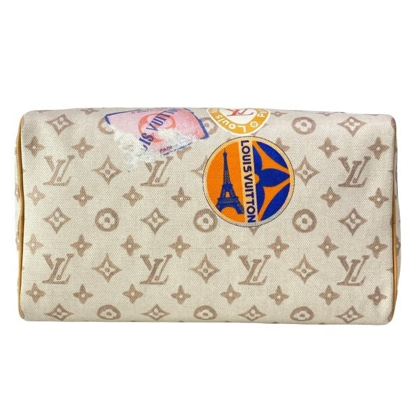 Louis Vuitton Speedy Soft 30 M14587 Monogram Dune Flight Mode Patchwork Travel Bag