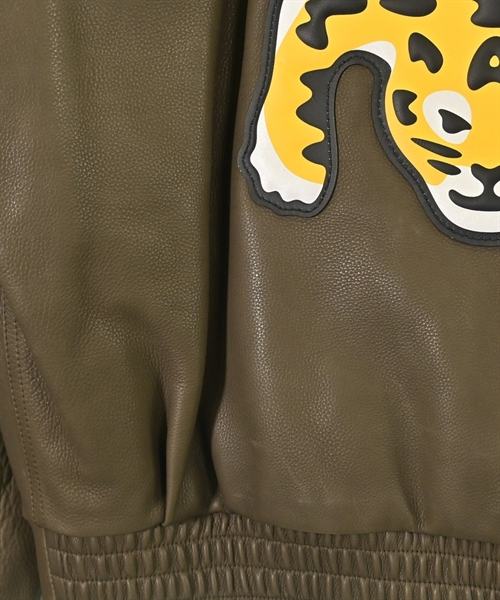 Louis Vuitton Tiger Leather Jacket Size 46 Italy Made Flight Style Luxury Blouson LV Made