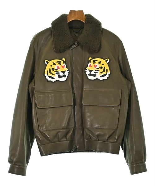 Louis Vuitton Tiger Leather Jacket Size 46 Italy Made Flight Style Luxury Blouson LV Made