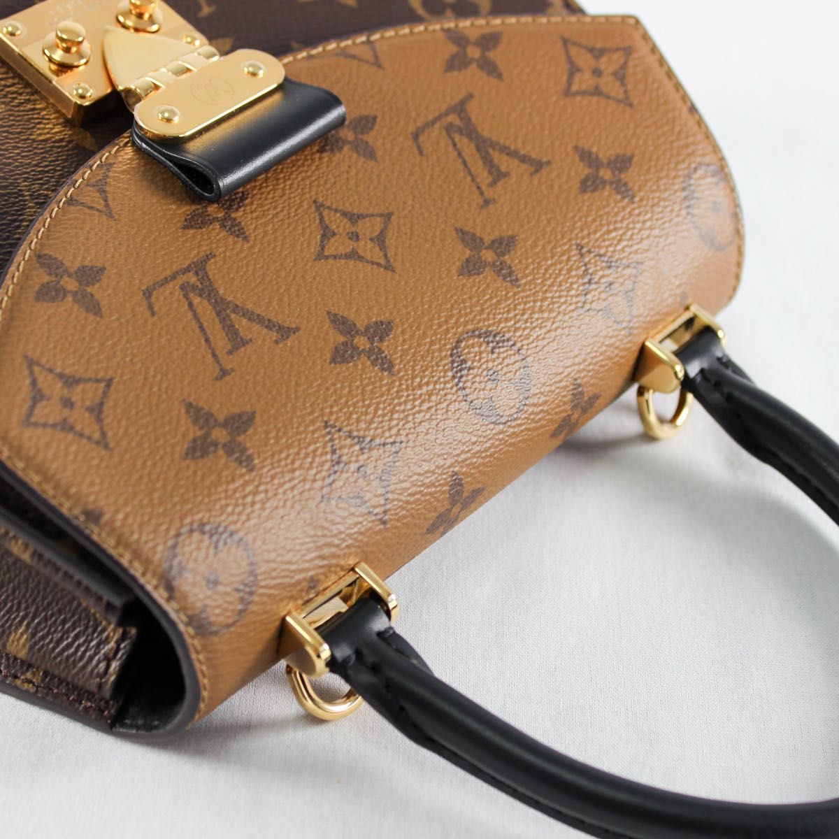 Louis Vuitton Tilsitt M46548 Monogram Reverse 2Way Top Handle Shoulder Bag