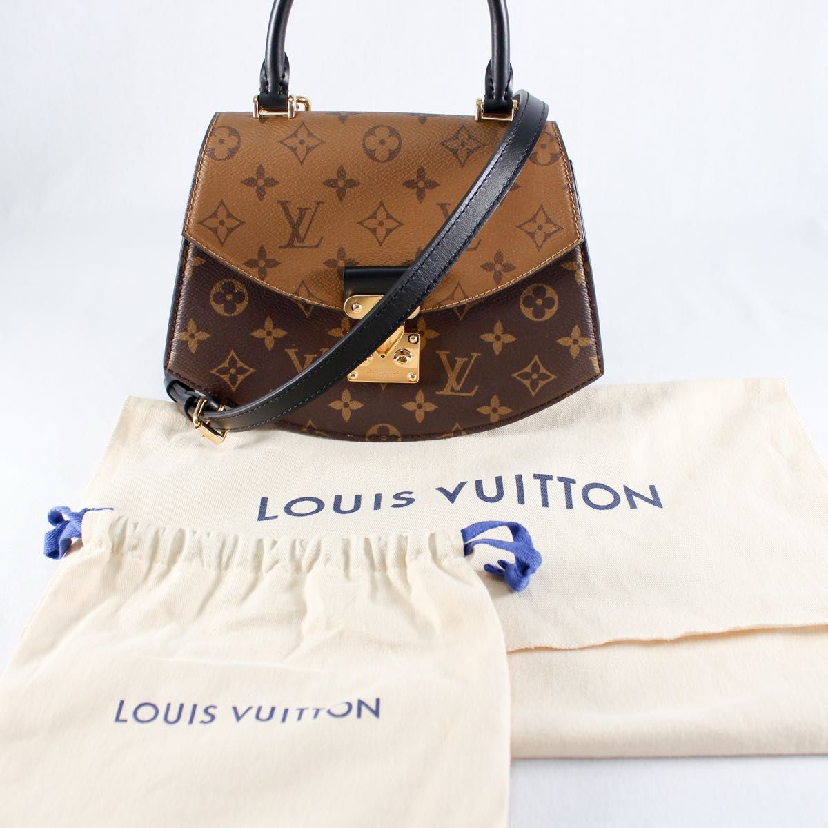 Louis Vuitton Tilsitt M46548 Monogram Reverse 2Way Top Handle Shoulder Bag