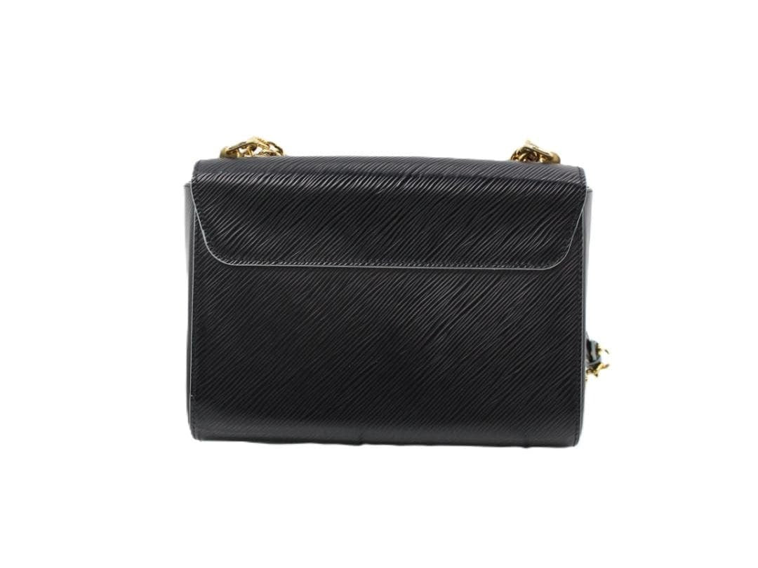 Louis Vuitton Twist MM M42454 Epi Chain Flower Print Noir Black Shoulder Bag